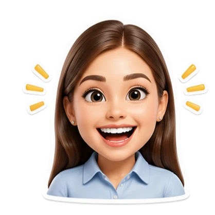 3D style sticker example